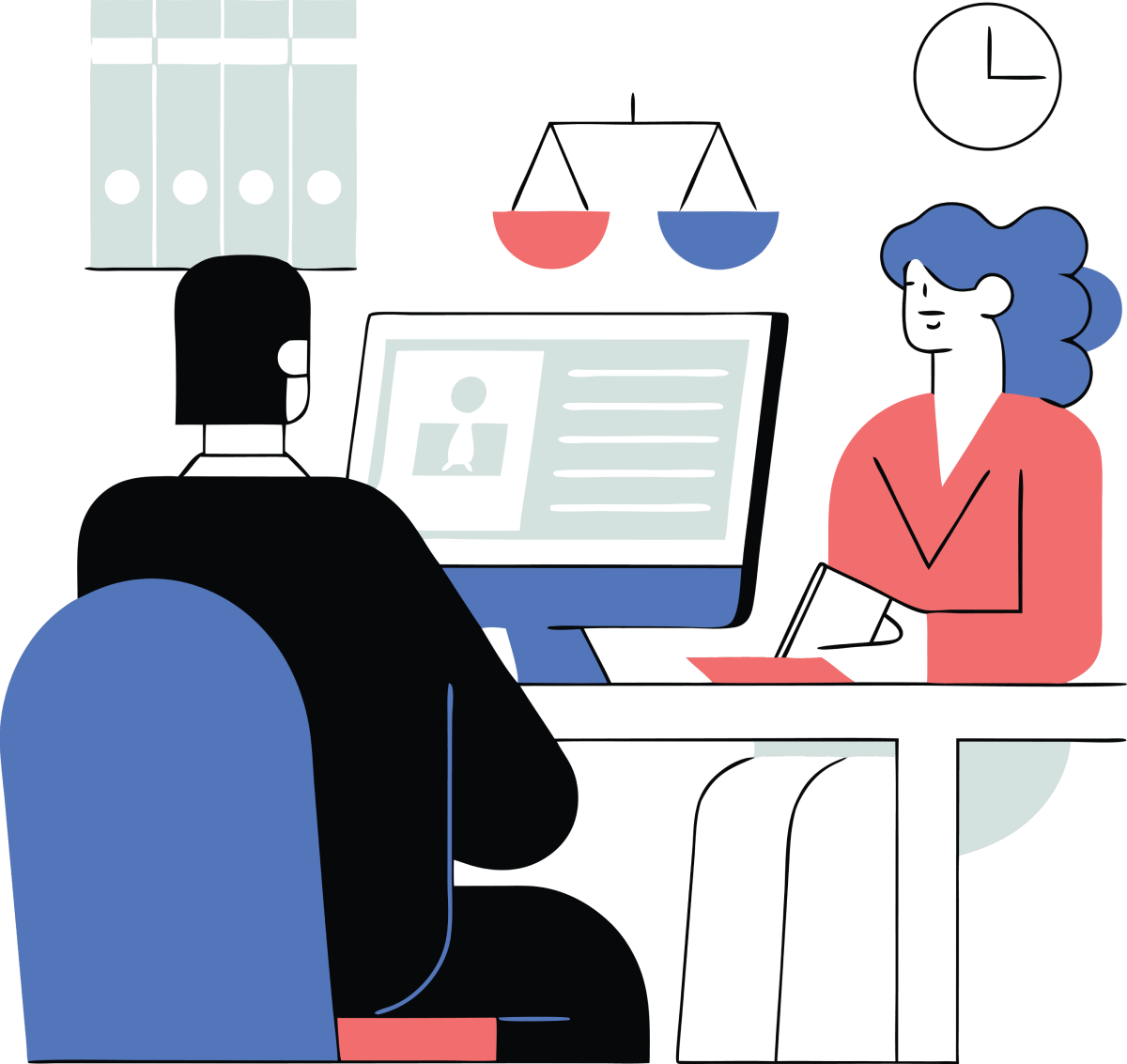 Illustration de réunion de bureau