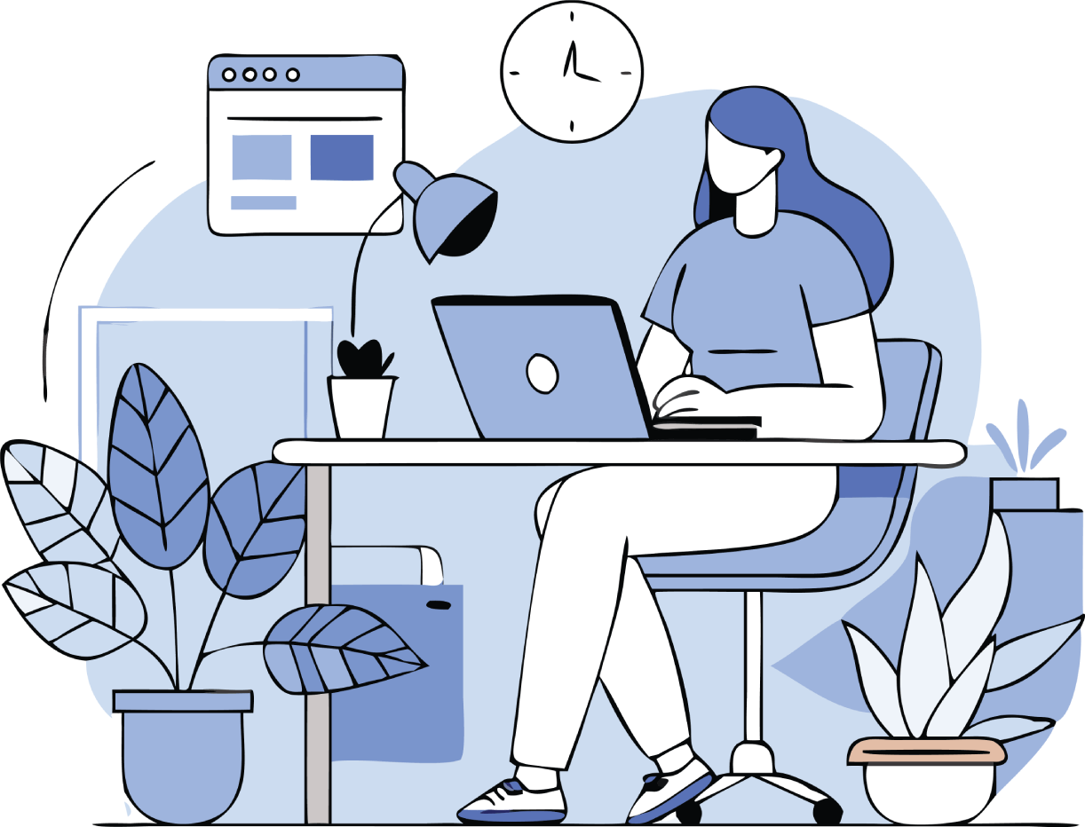 Personne travaillant sur un ordinateur portable